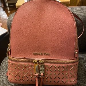 BNWT medium rose pink MK leather bookbag!
